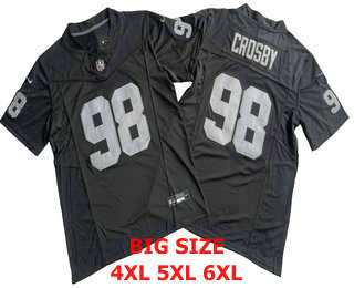 Men%27s Las Vegas Raiders #98 Maxx Crosby Black FUSE Limited Vapor Stitched Jersey->kansas city chiefs->NFL Jersey